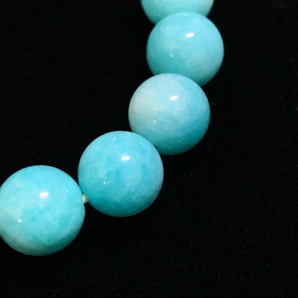 Natural Amazonite Gemstone Bracelet - Picture 3 of 4
